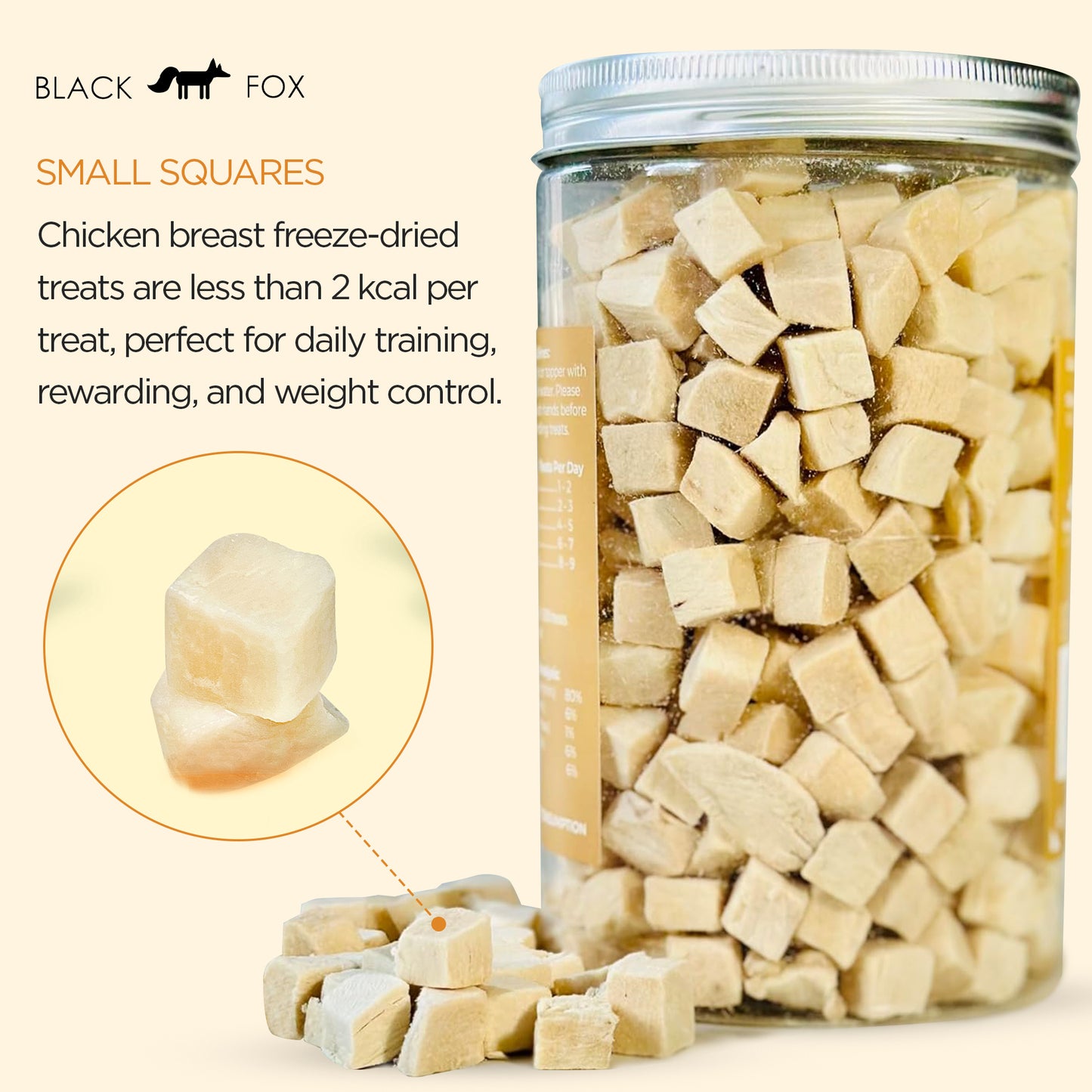 Freeze-Dried Chicken Breast Training Treats Snacks for Dogs & Cats