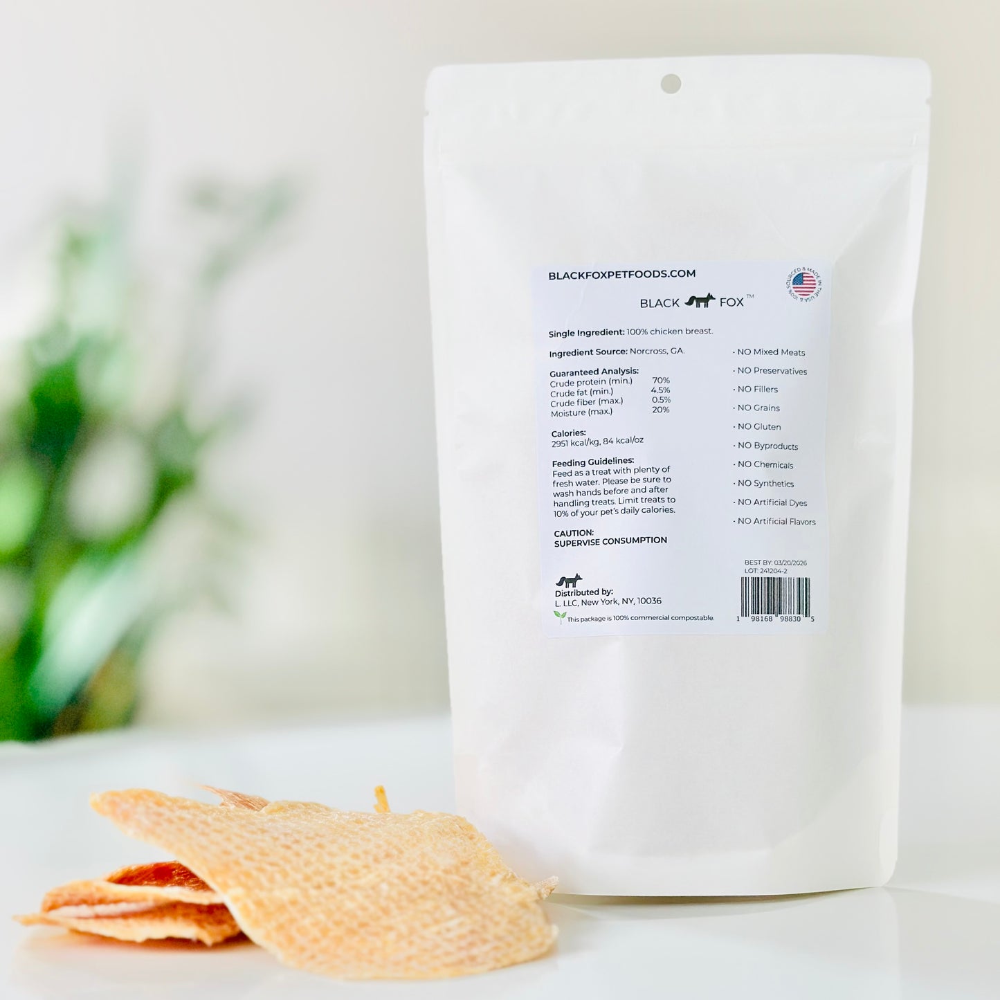 Dehydrated Chicken Breast | USDA Chicken | Single Ingredient Dog Treat Snack