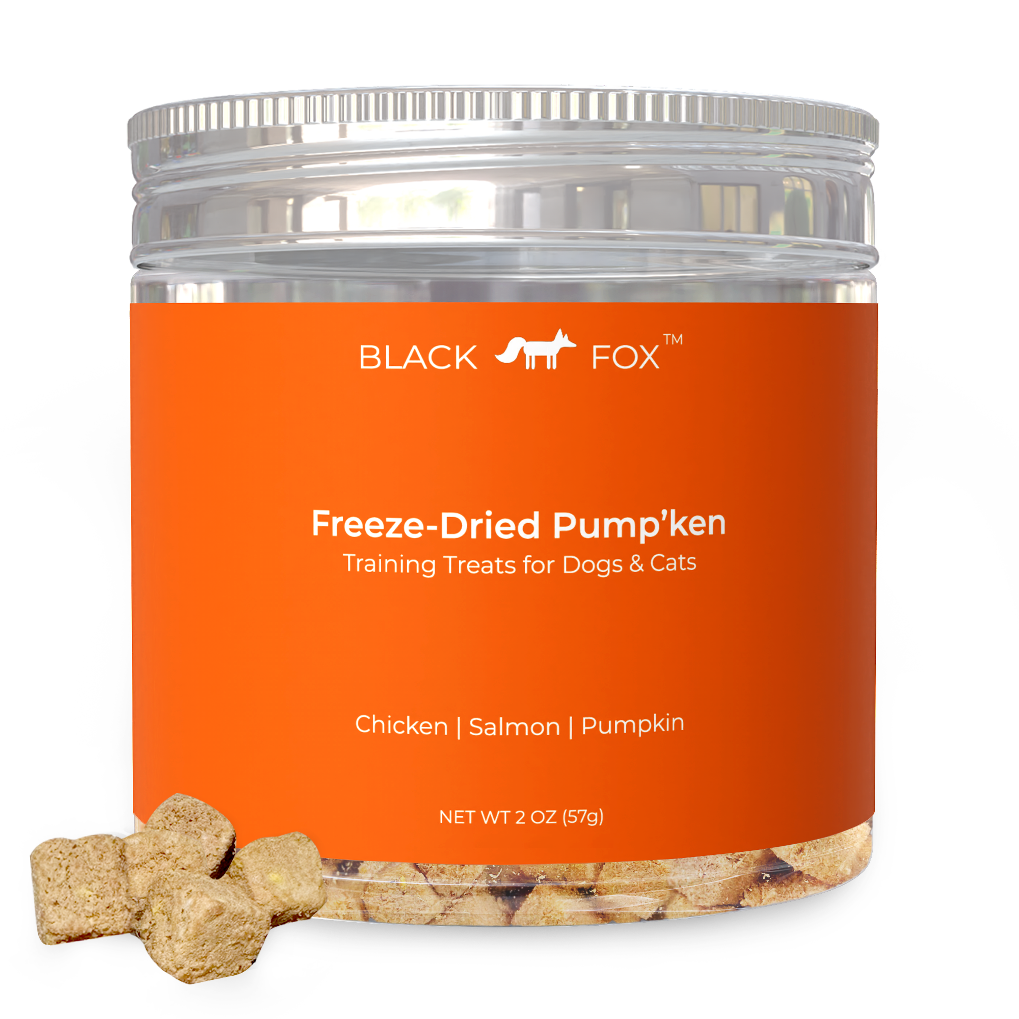 Freeze-Dried Pump'ken Dog Cat Treat Snack | 2oz Chicken Salmon Freeze-Dried Pump'ken Dog Cat Treat Snack | 2oz Chicken Salmon