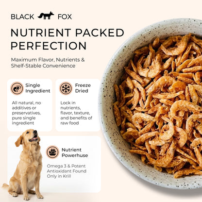 Freeze-Dried Antarctic Krill Treats Snacks for Dogs and Cats | 1.5 oz