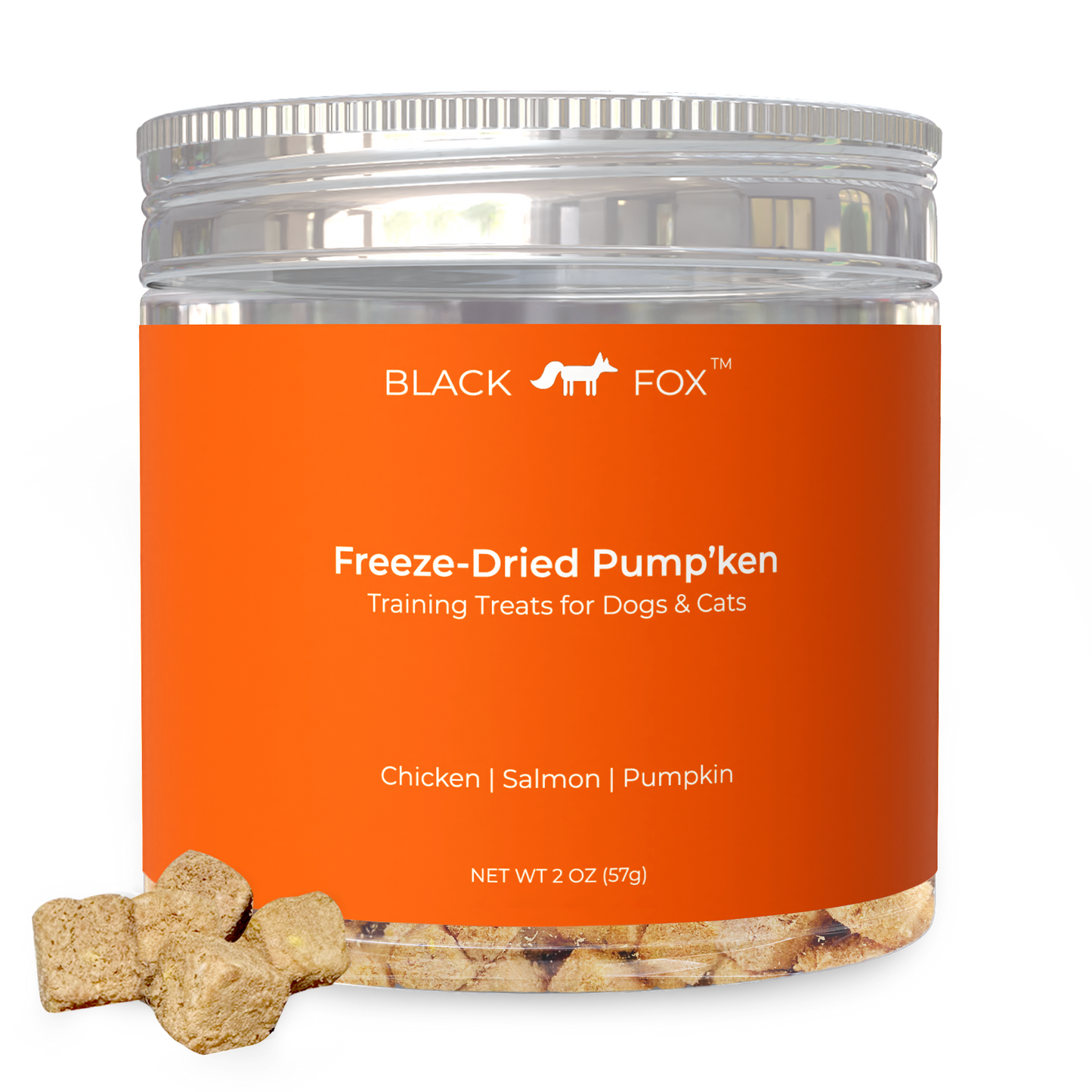 Freeze-Dried Pump'ken Dog Cat Treat Snack | 2oz Chicken Salmon Freeze-Dried Pump'ken Dog Cat Treat Snack | 2oz Chicken Salmon